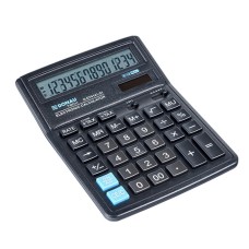 Kalkulator biurowy DONAU TECH, 14-cyfr. wyświetlacz, wym. 190x143x40 mm, czarny