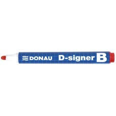 Marker do tablic DONAU D-Signer B, okrągły, 2-4mm (linia), czerwony