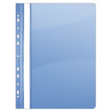 Skoroszyt DONAU, PVC, A4, twardy, 150/160mikr., wpinany, niebieski