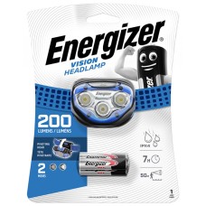 Latarka czołowa ENERGIZER Headlight Vision + 3szt. baterii AAA, niebieska