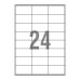 Etykiety samoprzylepne uniwersalne EMERSON 24 etykiety na arkuszu, 70x36mm, ark.100