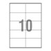 Etykiety samoprzylepne uniwersalne EMERSON 10 etykiet na arkuszu, 105x57mm, ark.100