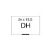 Etykieta cenowa DH na roli EMERSON 24x15,5mm,dwurzędowa, biała