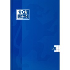 Brulion A4, 96 kart., OXFORD ESSE, kratka z marginesem, niebieski