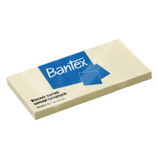 Bloczek samoprzylepny BANTEX, 50x40mm, 3x100 kart., żółty