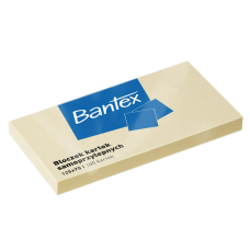 Bloczek samoprzylepny BANTEX, 125x75mm, 1x100 kart., żółty