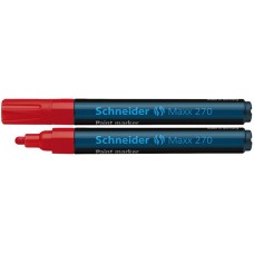 Marker olejowy SCHNEIDER Maxx 270, okrągły, 1-3mm, czerwony