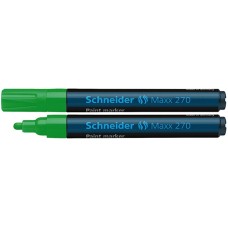 Marker olejowy SCHNEIDER Maxx 270, okrągły, 1-3mm, zielony