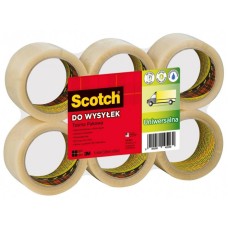 Taśma pakowa do wysyłek 371 SCOTCH 50x66 przezroczysty