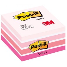 Kostki samoprzylepne POST-IT 76x76, 1x450szt. mix różowy